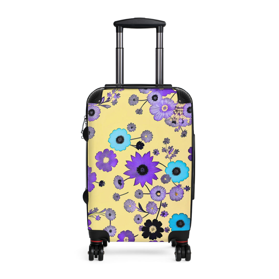 Purple Flowers Dancing on Sunshine Suitcase