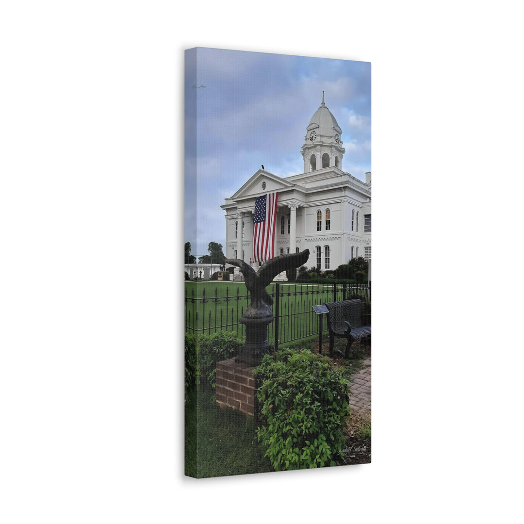 Colbert County Flag and Eagle Canvas Gallery Wraps