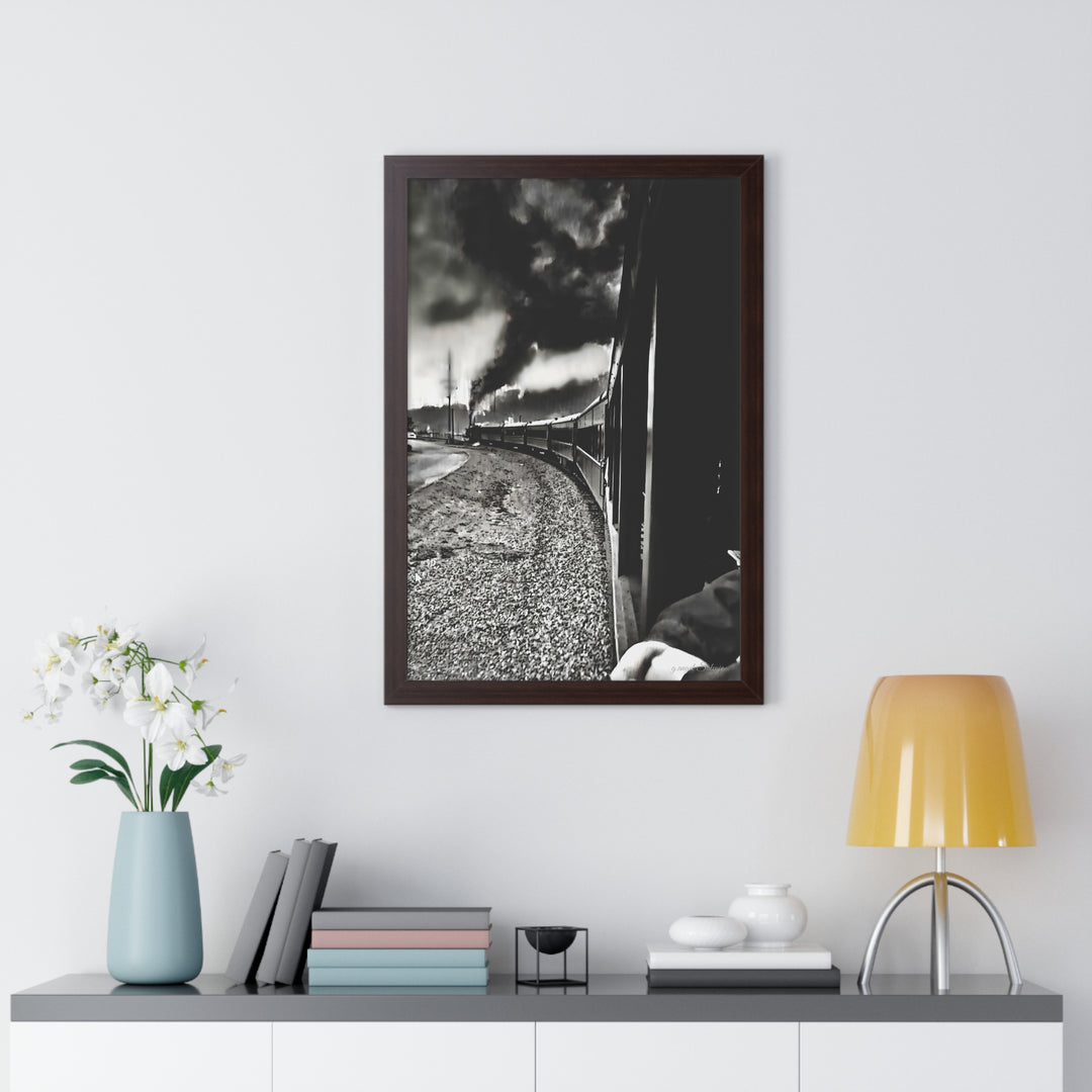 TRAIN RIDES TO HEARTBREAK STATION Framed Vertical Poster
