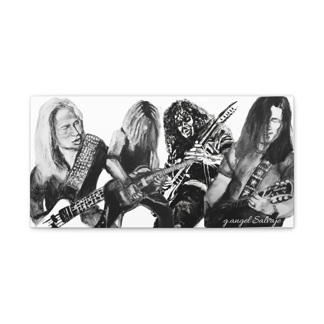 Canvas Print - Slaughter Band Mad About You painting Compilation g angel Salvaje