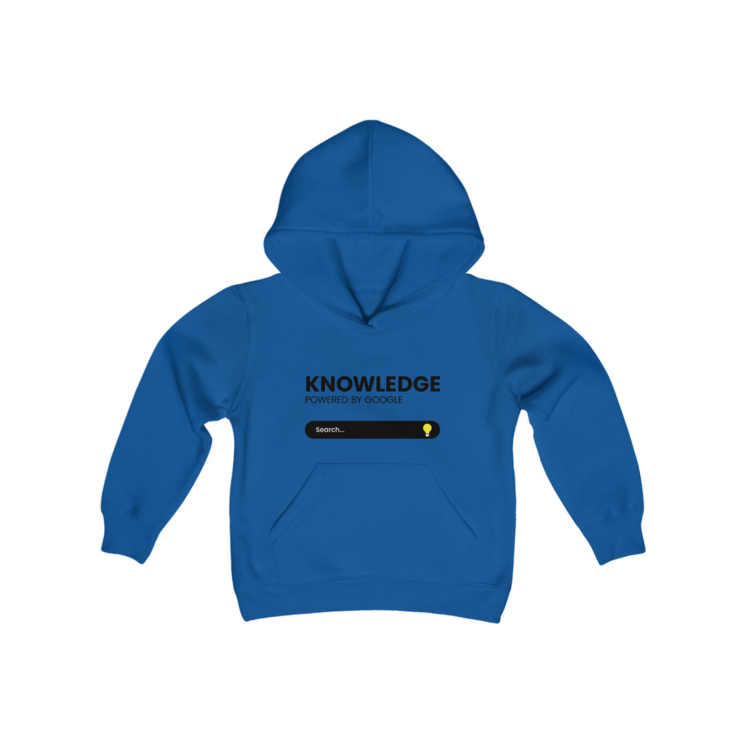 Knowledge Powered By Google Youth Heavy Blend Hooded Sweatshirt