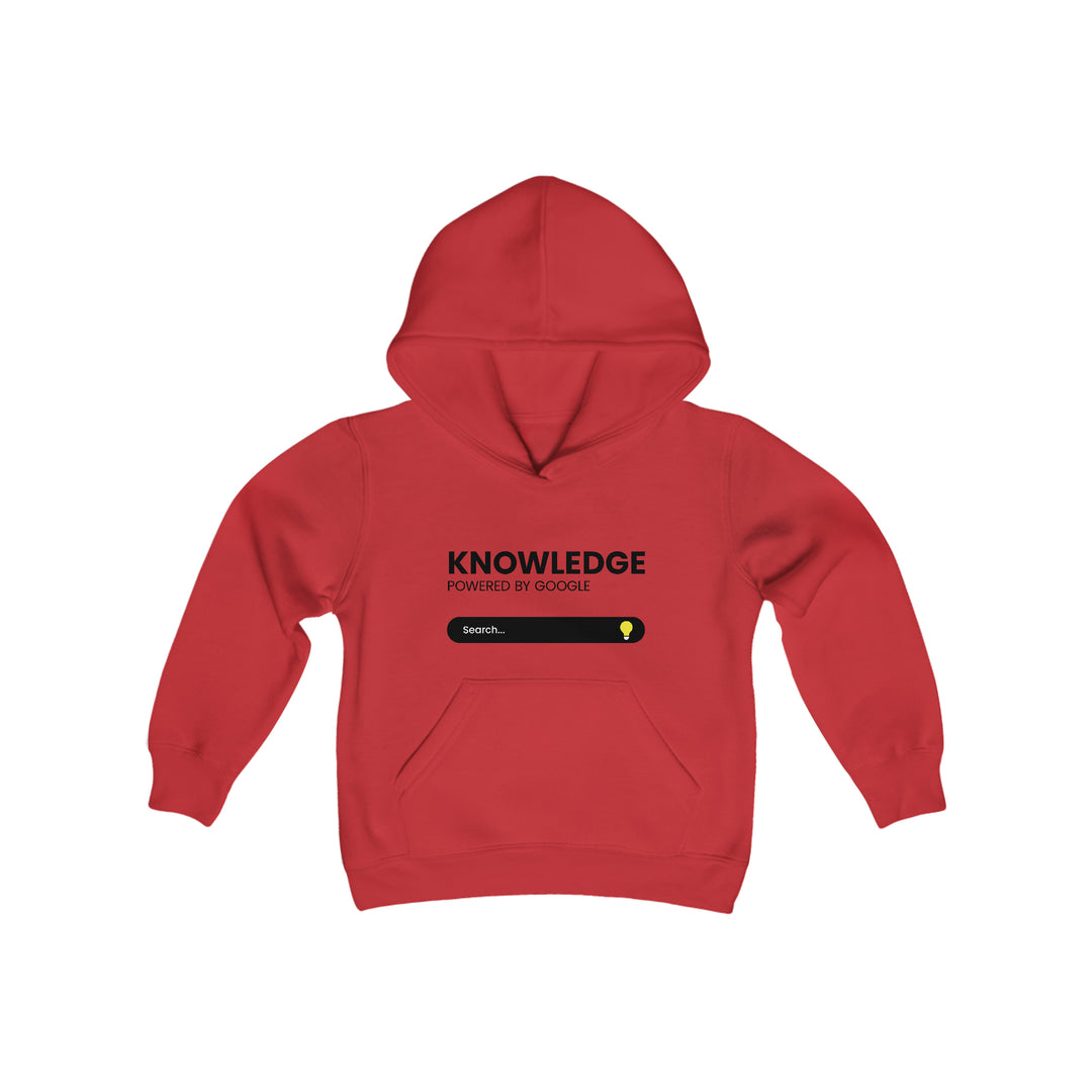Knowledge Powered By Google Youth Heavy Blend Hooded Sweatshirt