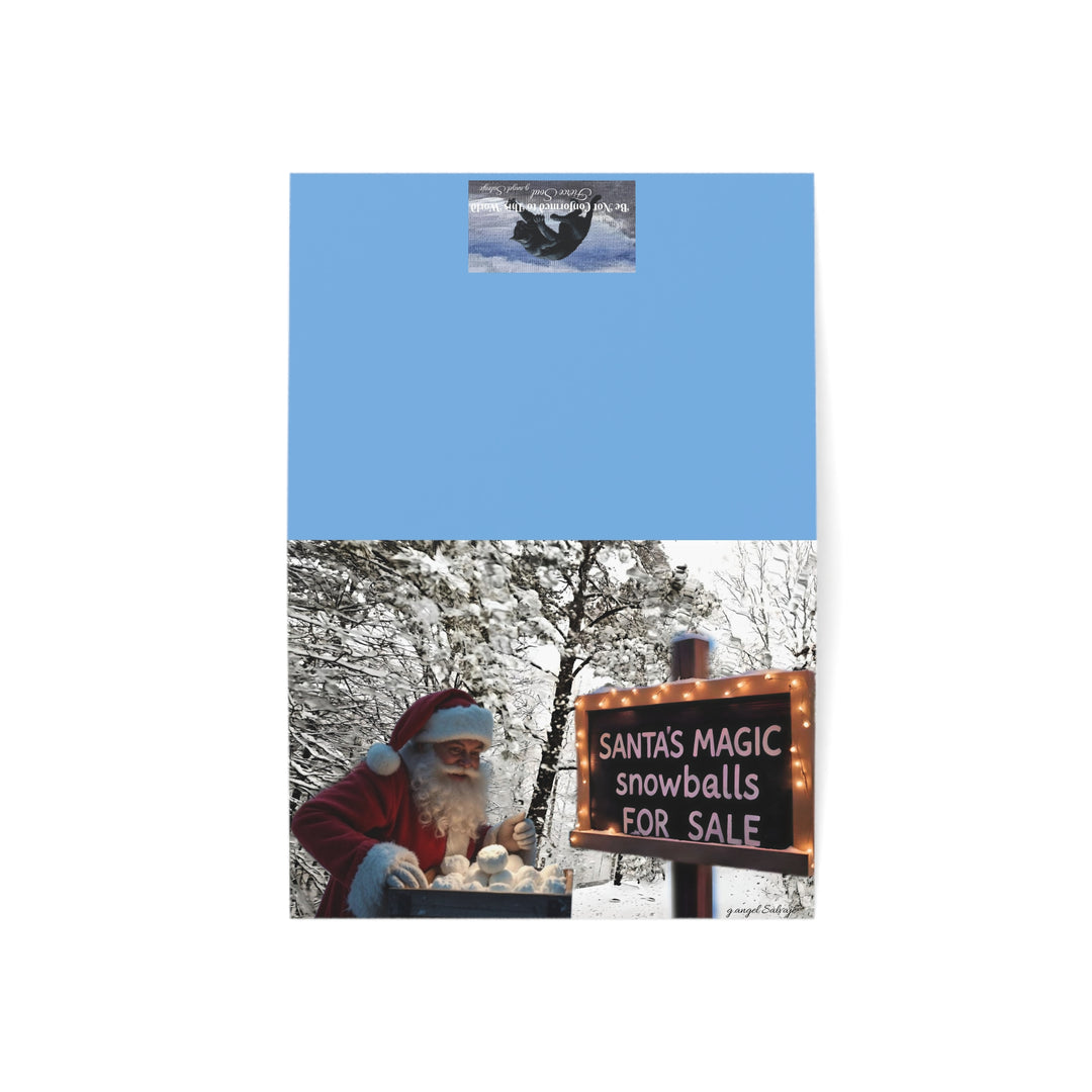 Accept No Imitations Christmas Magic Greeting Cards horizontal