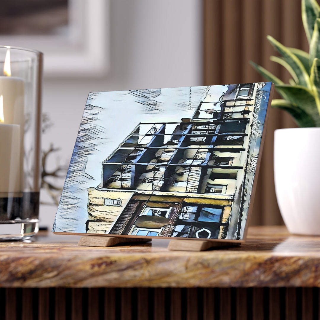 Tuscumbia Morning Drive Ceramic Photo Tile