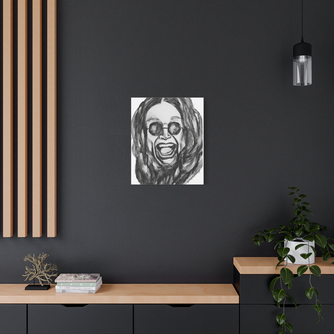 Canvas Print - Ozzy Osborne Painting by g angel Salvaje