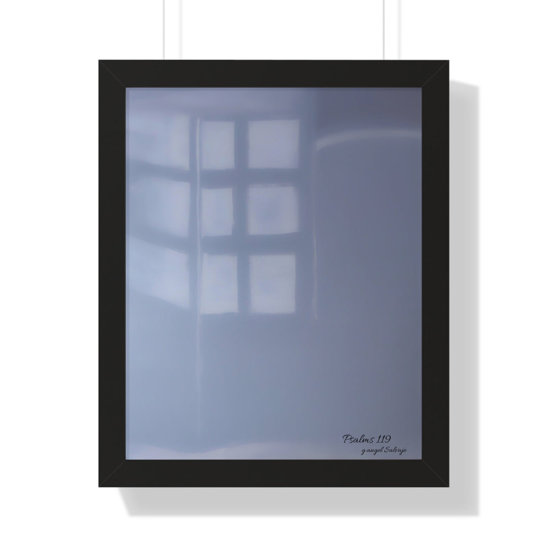 Psalms 119 Framed Vertical Poster