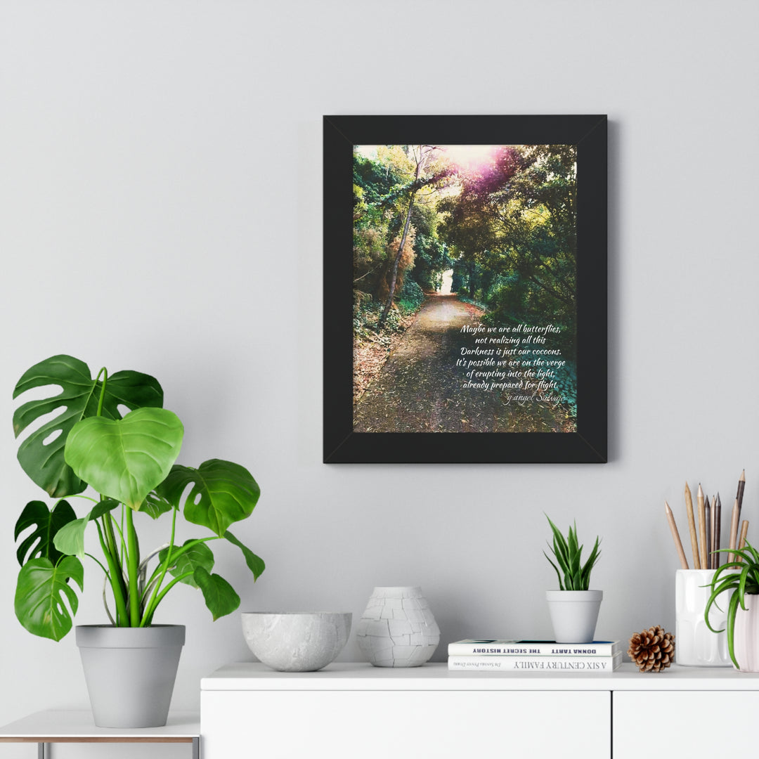 Maybe we are all Butterflies,FRAMED VERTICAL POSTER 1