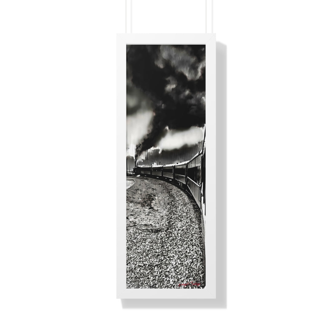 TRAIN RIDES TO HEARTBREAK STATION Framed Vertical Poster