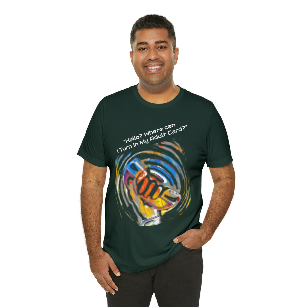 ADULT CARD Dad Jokes Unisex Jersey Short Sleeve Tee