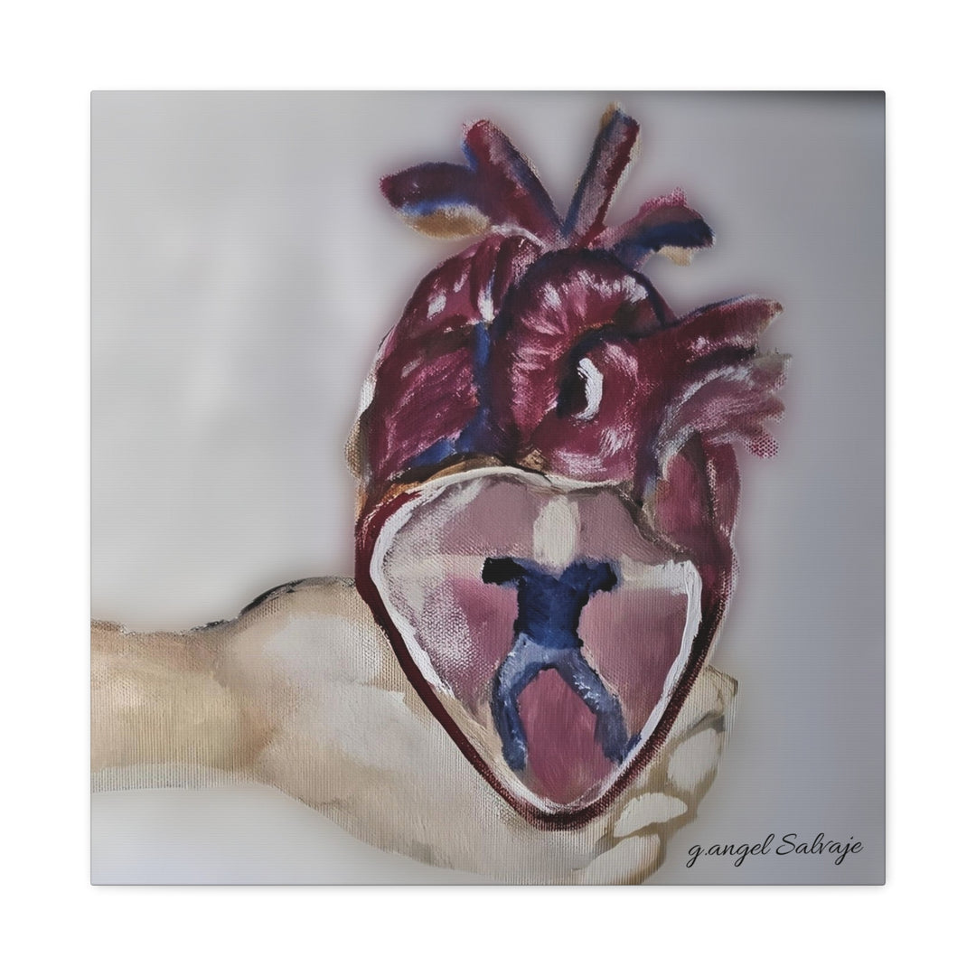 Canvas Print - Abiding Within:Extremely Whole Hearted Sleeves Painting by g angel Salvaje