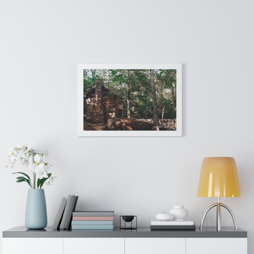Just a Cabin in the Corner of Gloryland Framed Horizontal Poster