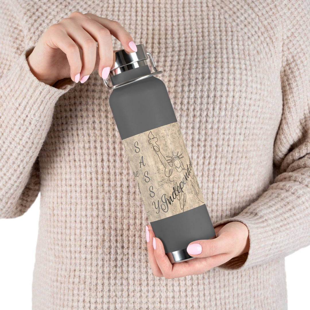 All Men Were Created Equal Copper Vacuum Insulated Bottle, 22oz