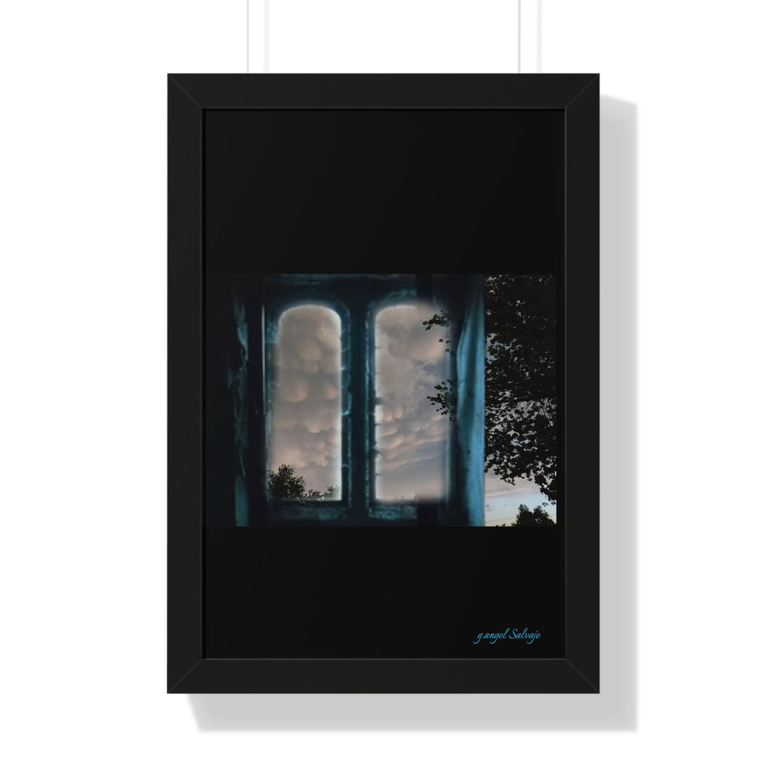Walk into the Sky Framed Vertical Poster