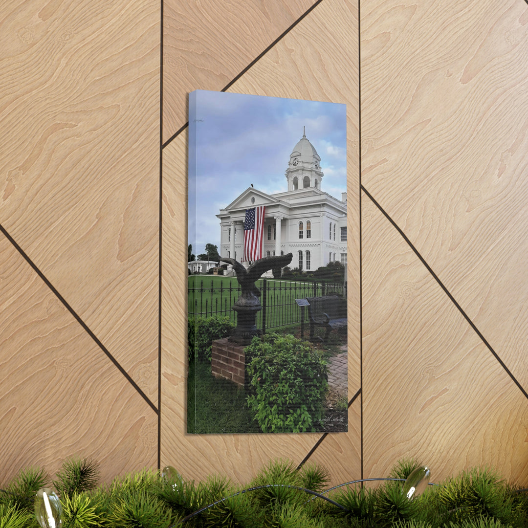 Colbert County Flag and Eagle Canvas Gallery Wraps