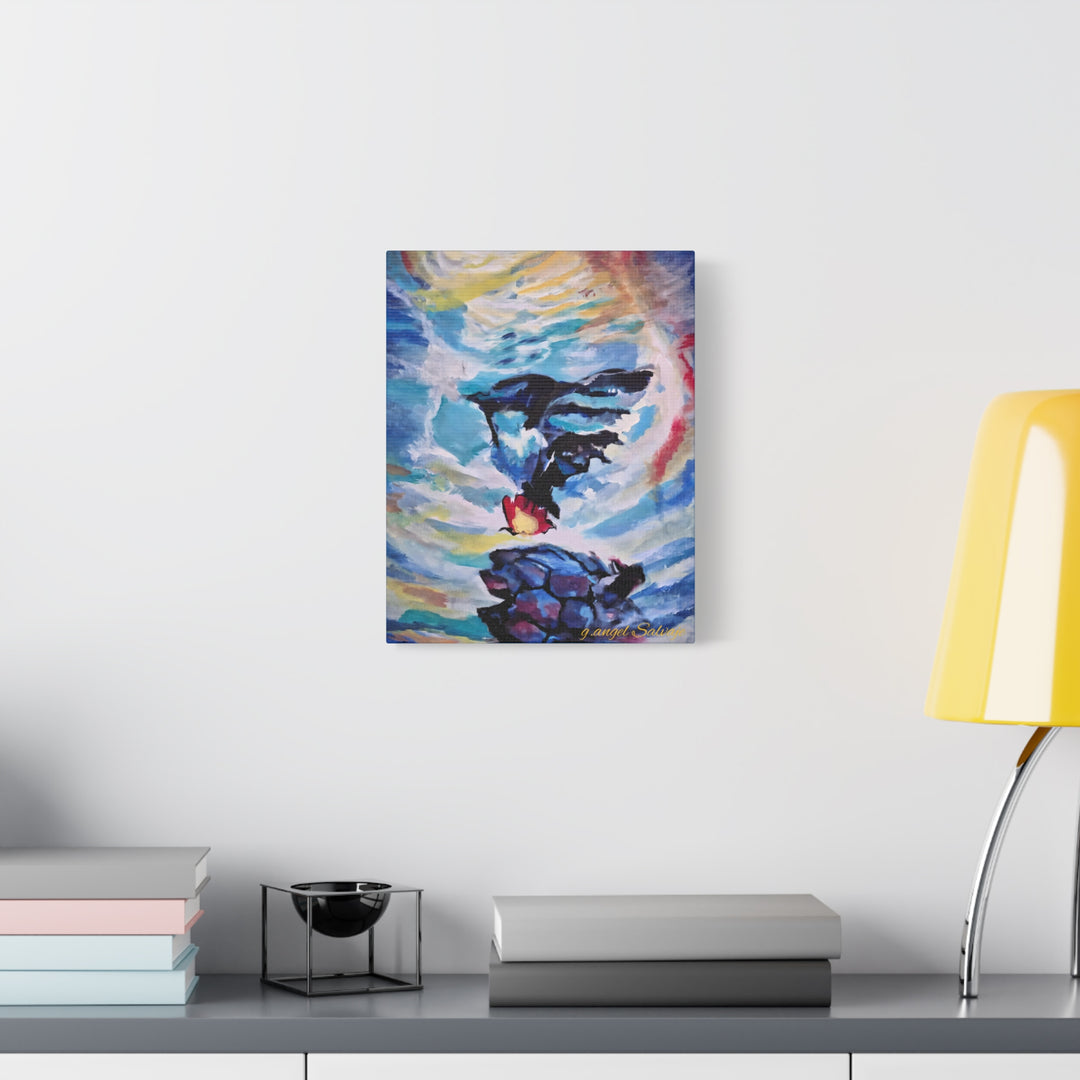 Canvas Painting Print - Courageous Beyond Understanding by g angel Salvaje