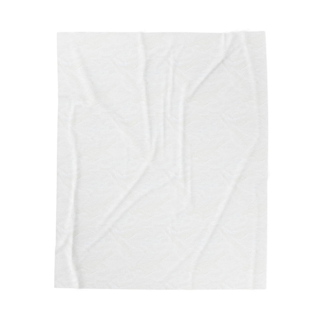 White Personalized Plush Blanket - Braves Team Spirit Throw for Cozy Nights