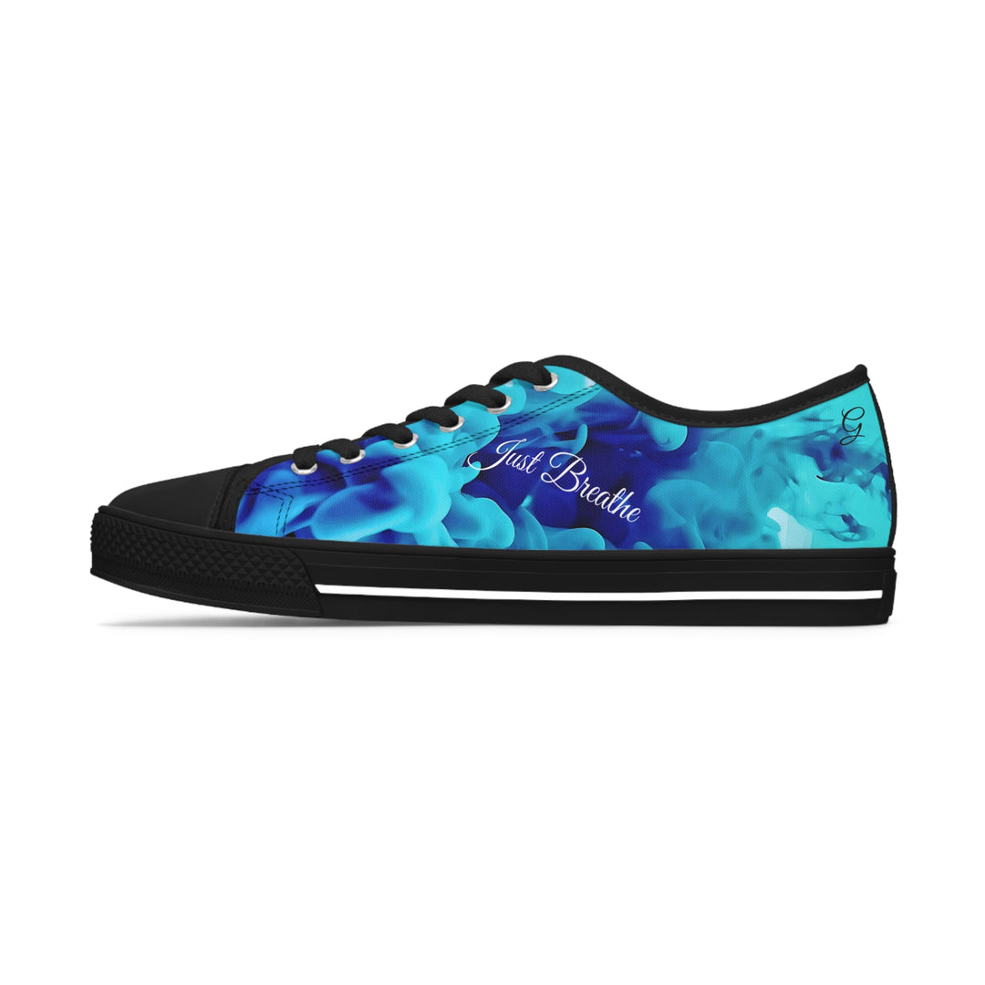 Just Breathe , Respiratory Therapist Vibes Women's Low Top Sneakers