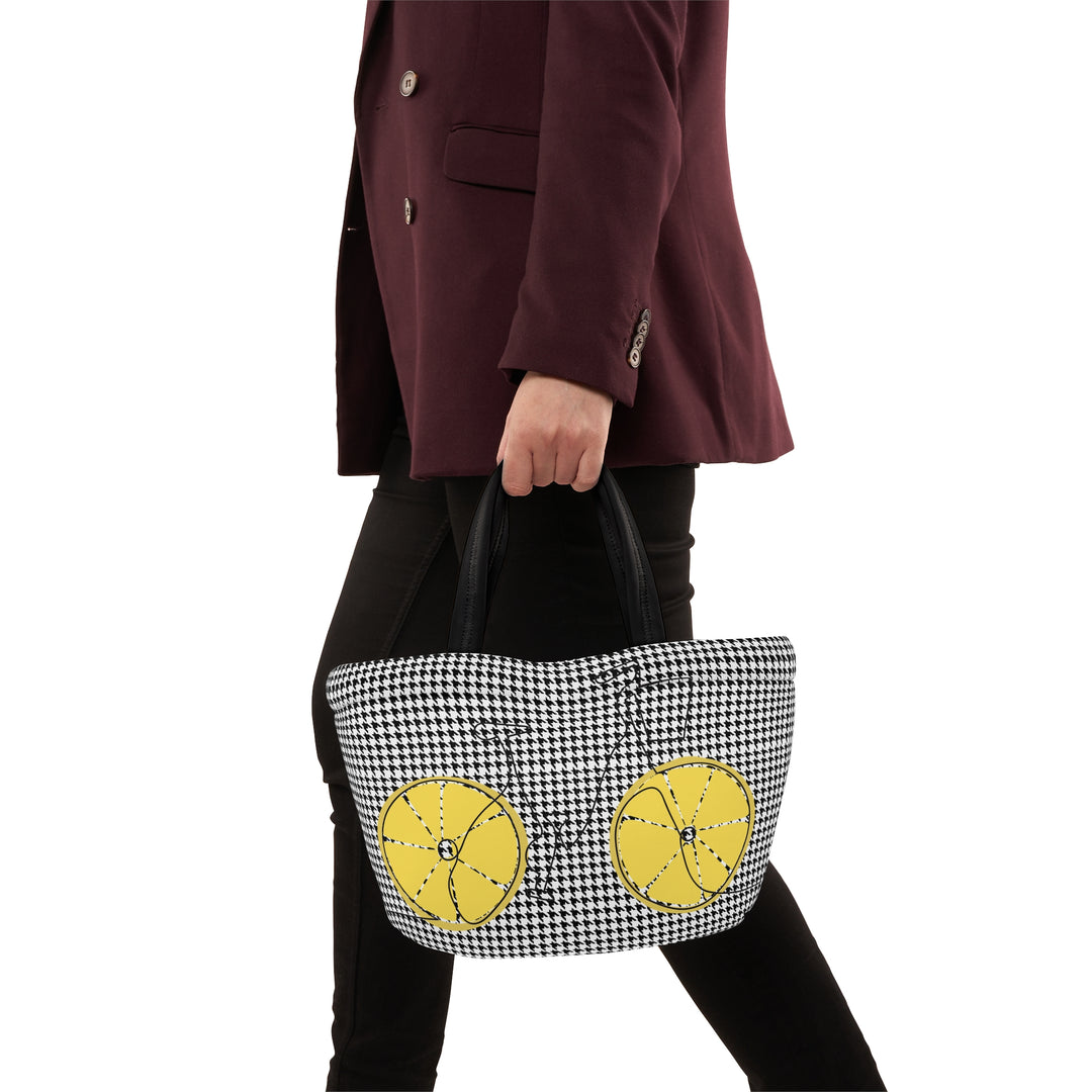 Lemon Keepuh Pushin' Hounds Tooth, Lunch Bag
