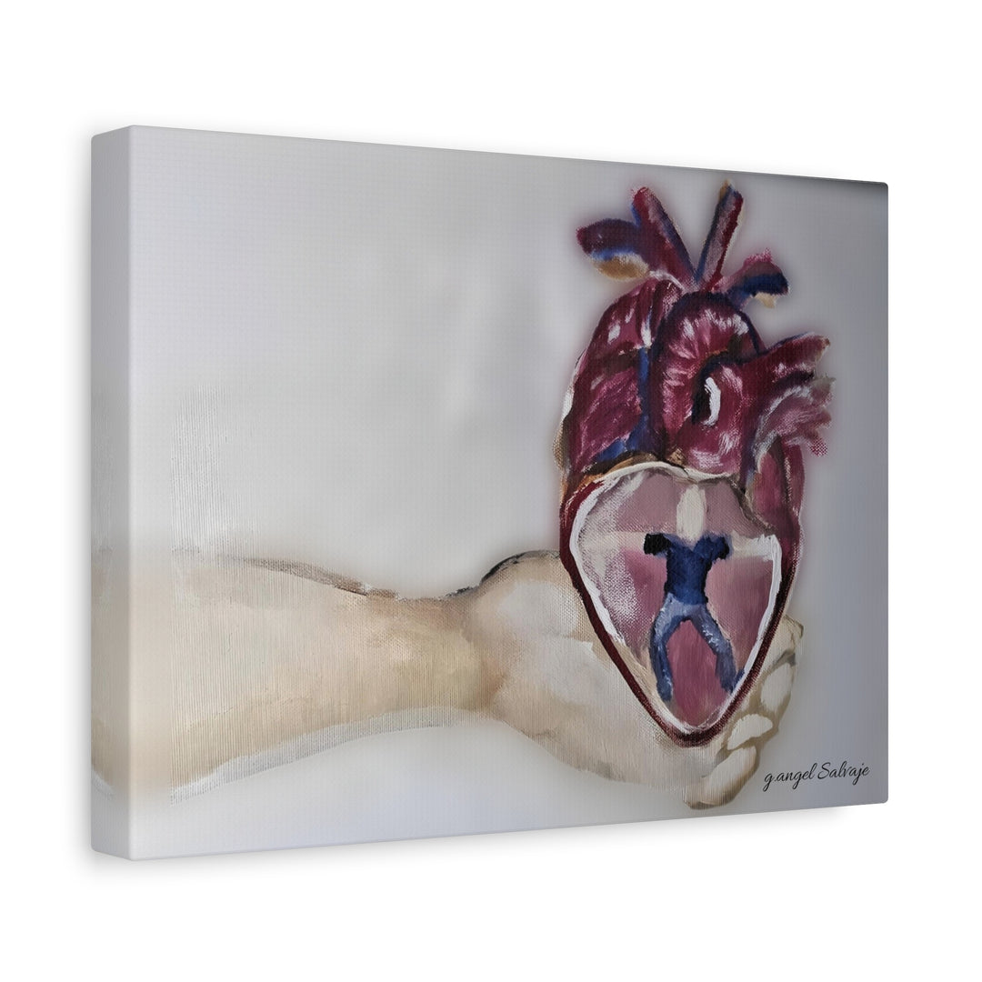 Canvas Print - Abiding Within:Extremely Whole Hearted Sleeves Painting by g angel Salvaje