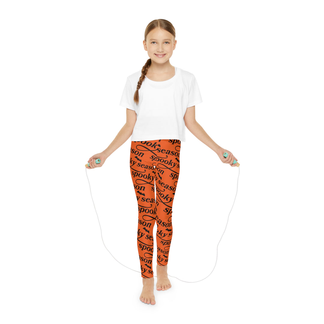 Spooky Season Halloween Youth Full-Length Leggings (AOP)