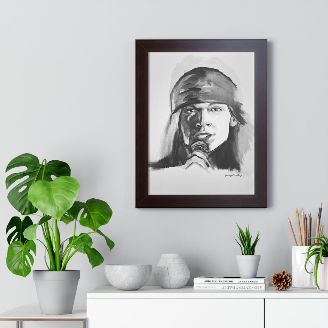 Axle Rose Vertical Poster