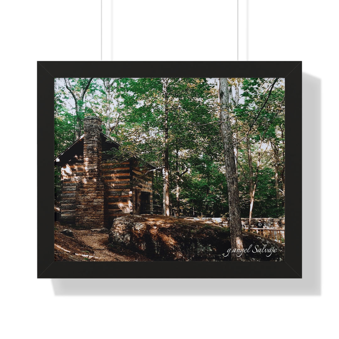 Just a Cabin in the Corner of Gloryland Framed Horizontal Poster
