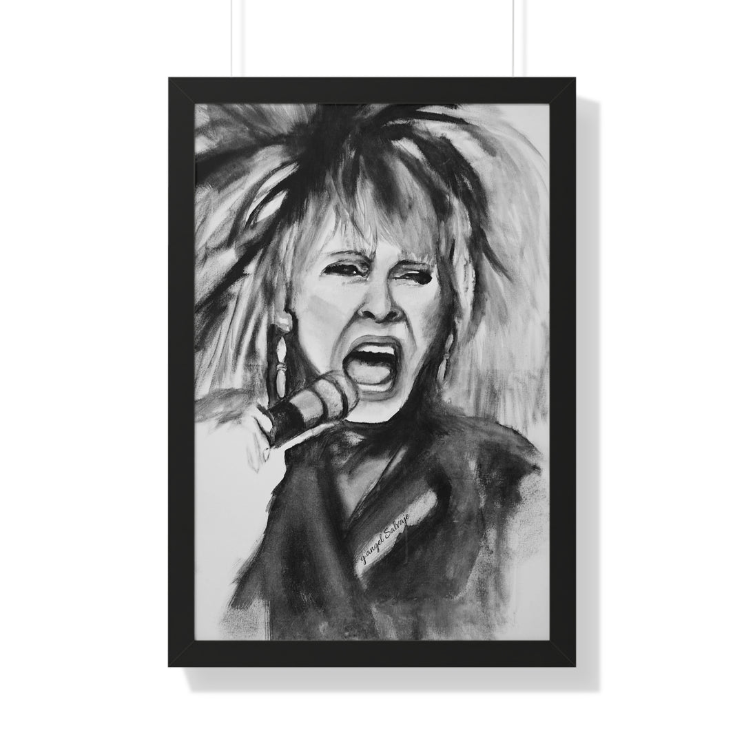 Tina Turner Framed Vertical Poster