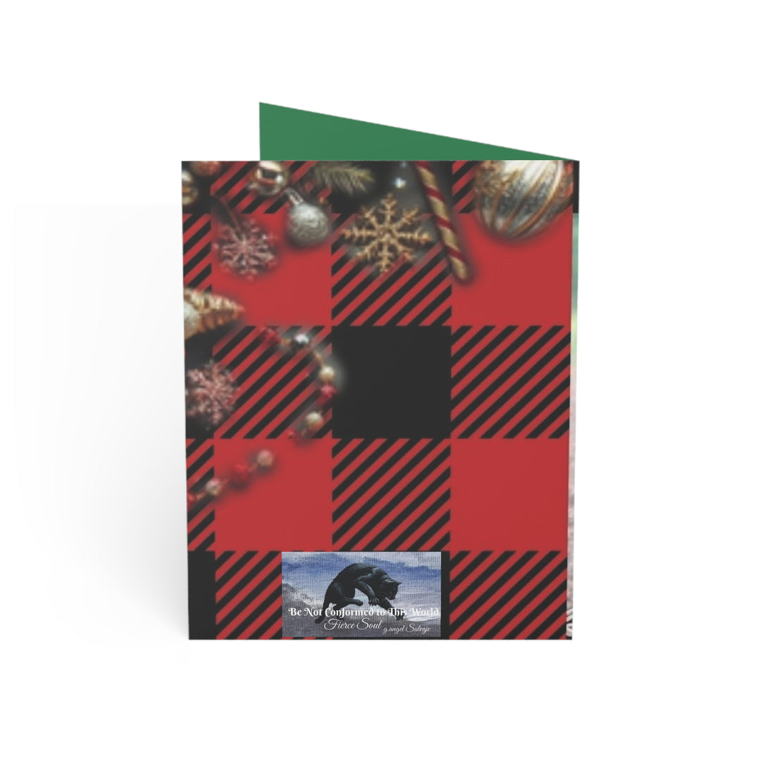 Chicken House Narratives Christmas Greeting Cards - Nosey Blanche and the Shopping Hen Party Design (Greeting Cards)