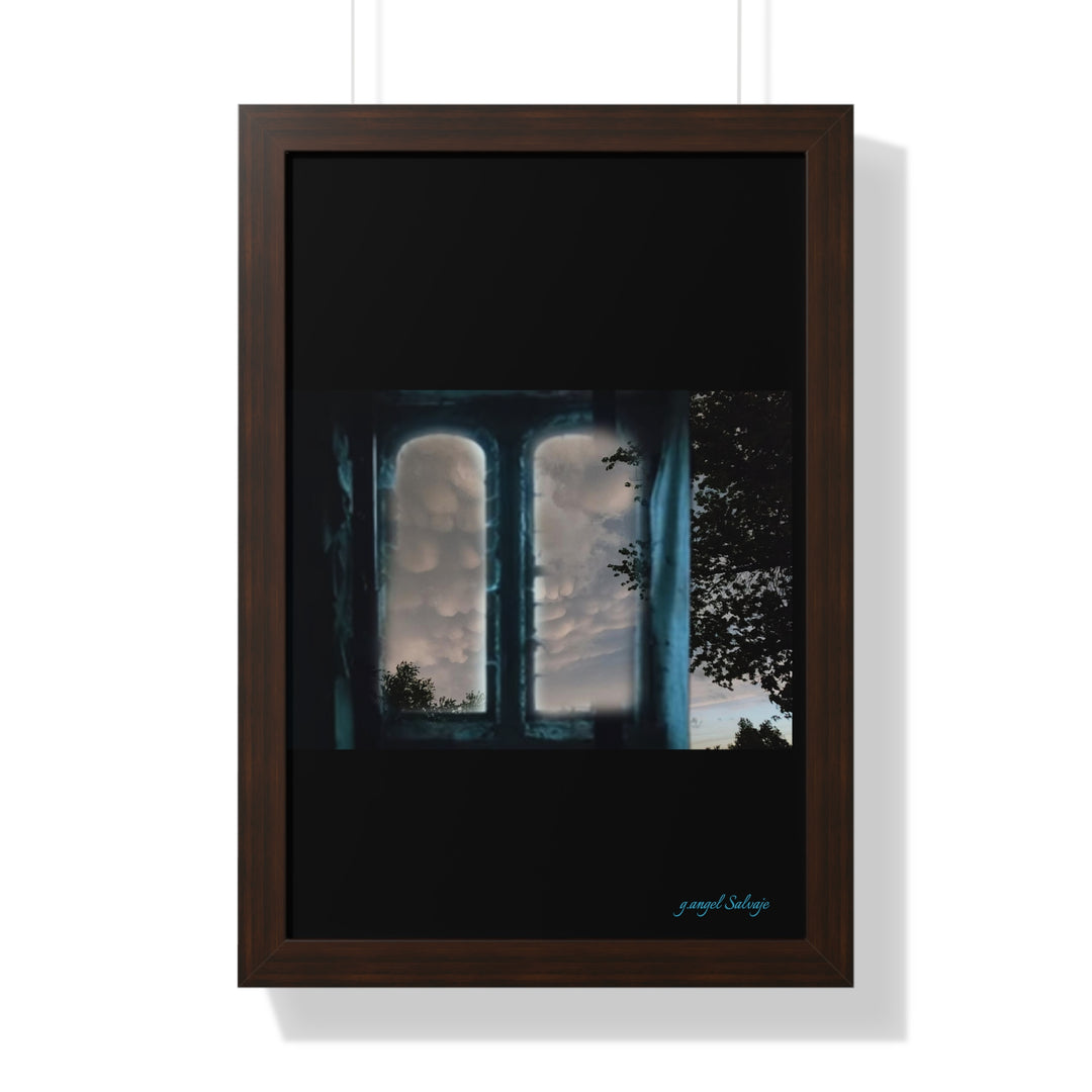 Walk into the Sky Framed Vertical Poster