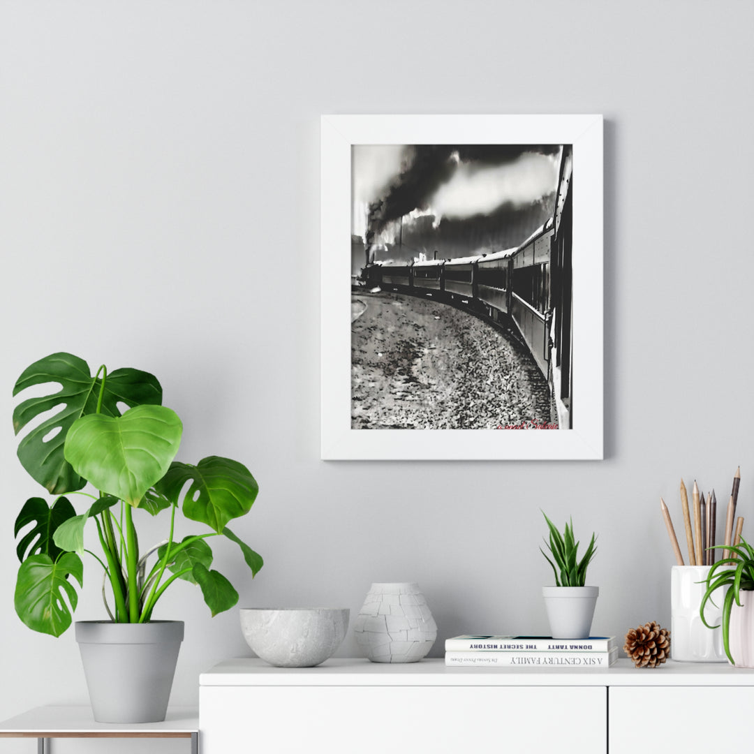 TRAIN RIDES TO HEARTBREAK STATION Framed Vertical Poster