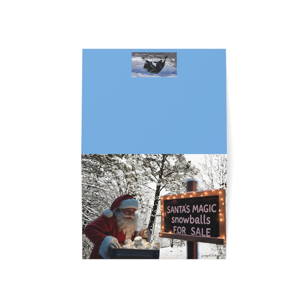Accept No Imitations Christmas Magic Greeting Cards horizontal