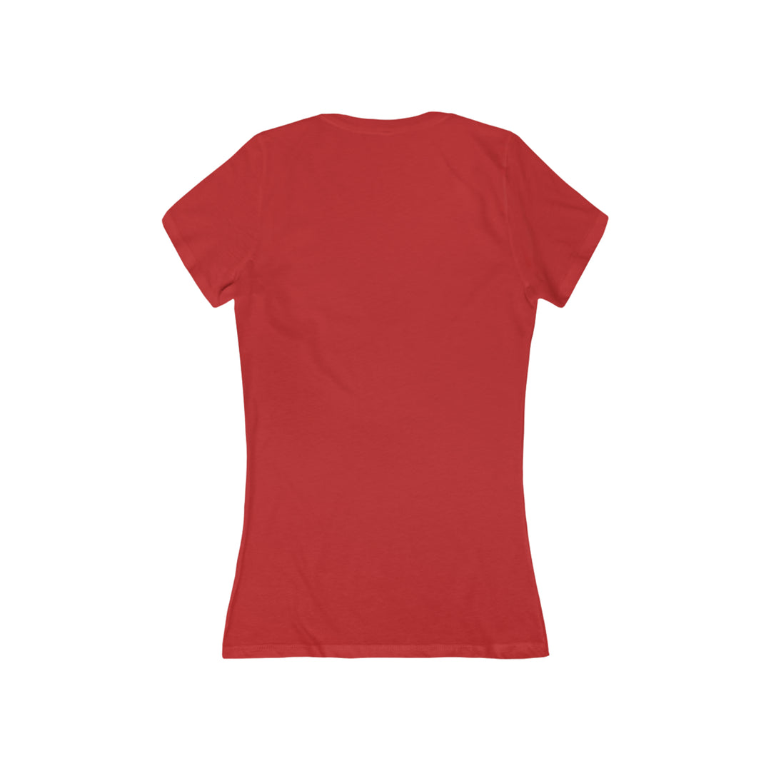 SASSY American Woman Women's Jersey Short Sleeve Deep V-Neck Tee