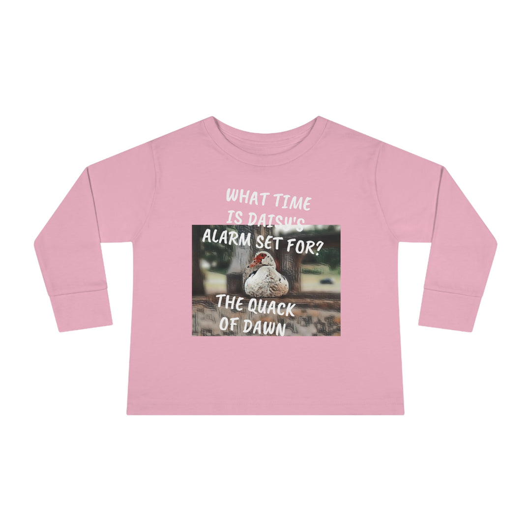 Daisy Duck has Jokes Toddler Long Sleeve Tee