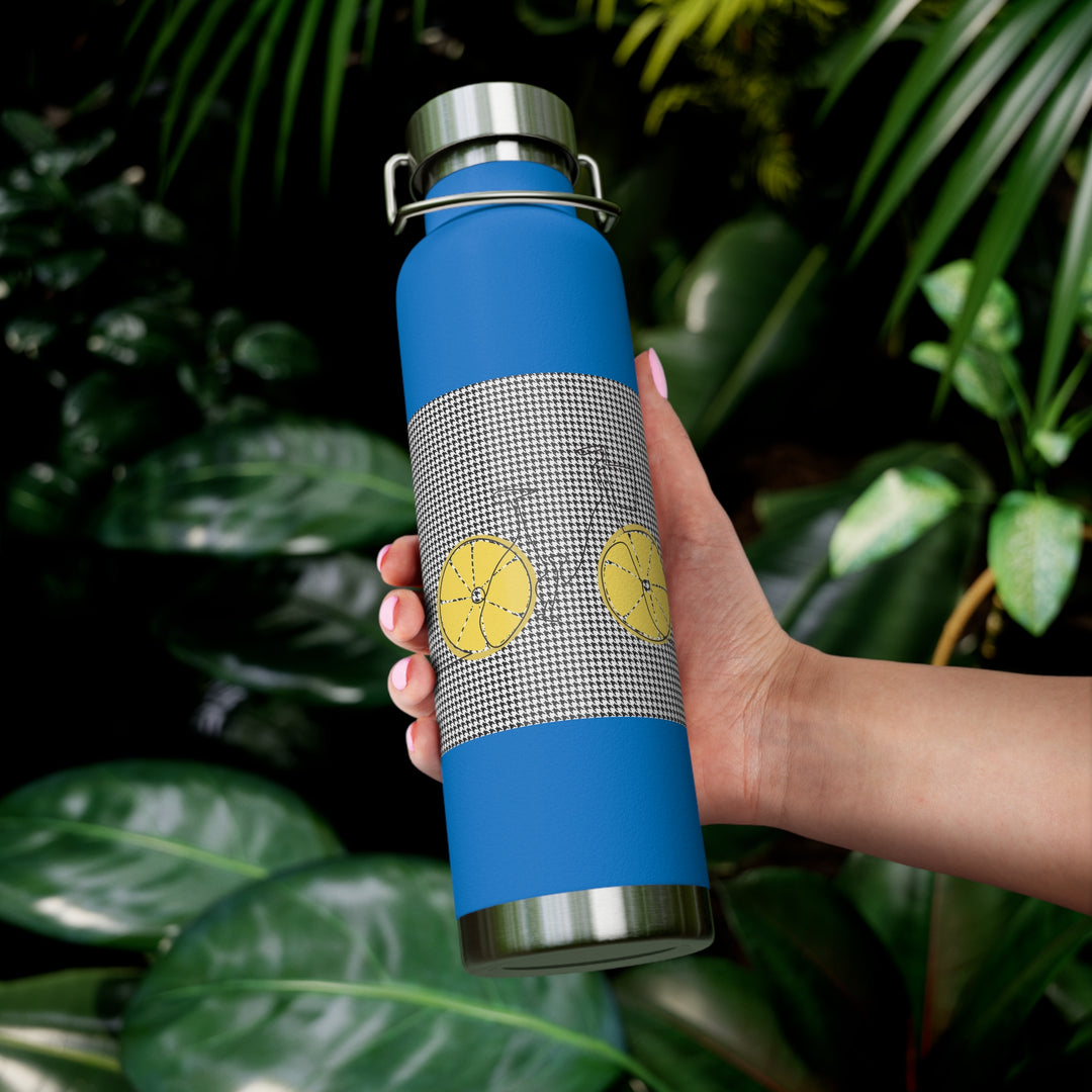 Lemon Keep'uh Pushin'  Copper Vacuum Insulated Bottle, 22oz