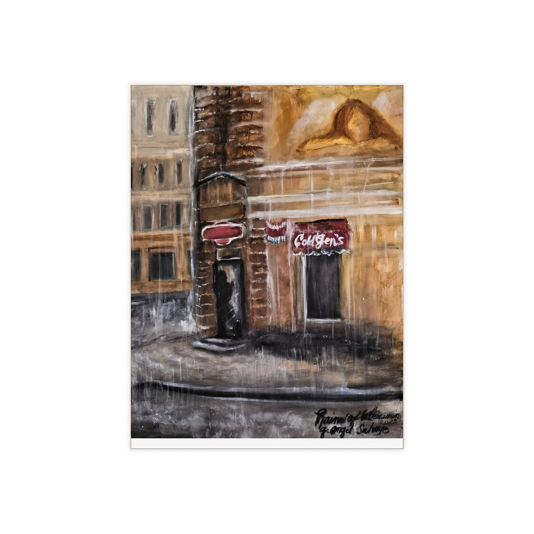 Ceramic Photo Tile - Tears of Intercession Rain-scape Design