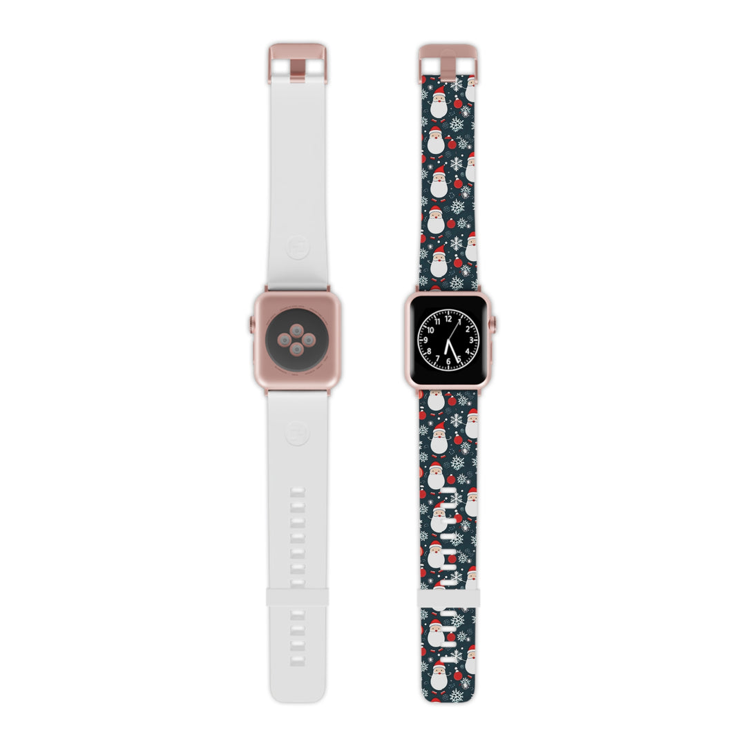 Santa and snowflakes Watch Band for Apple Watch