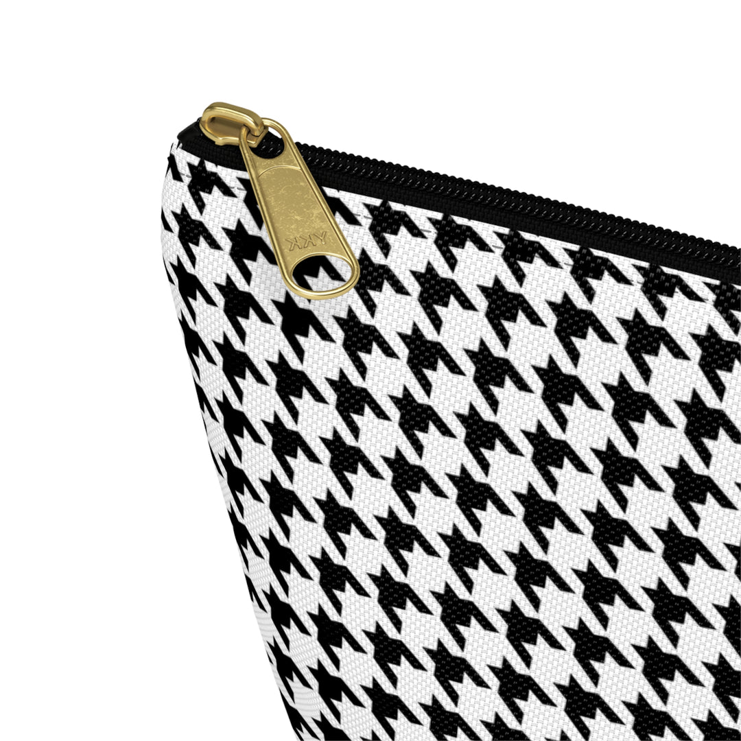 Hound's Tooth Accessory Pouch w T-bottom