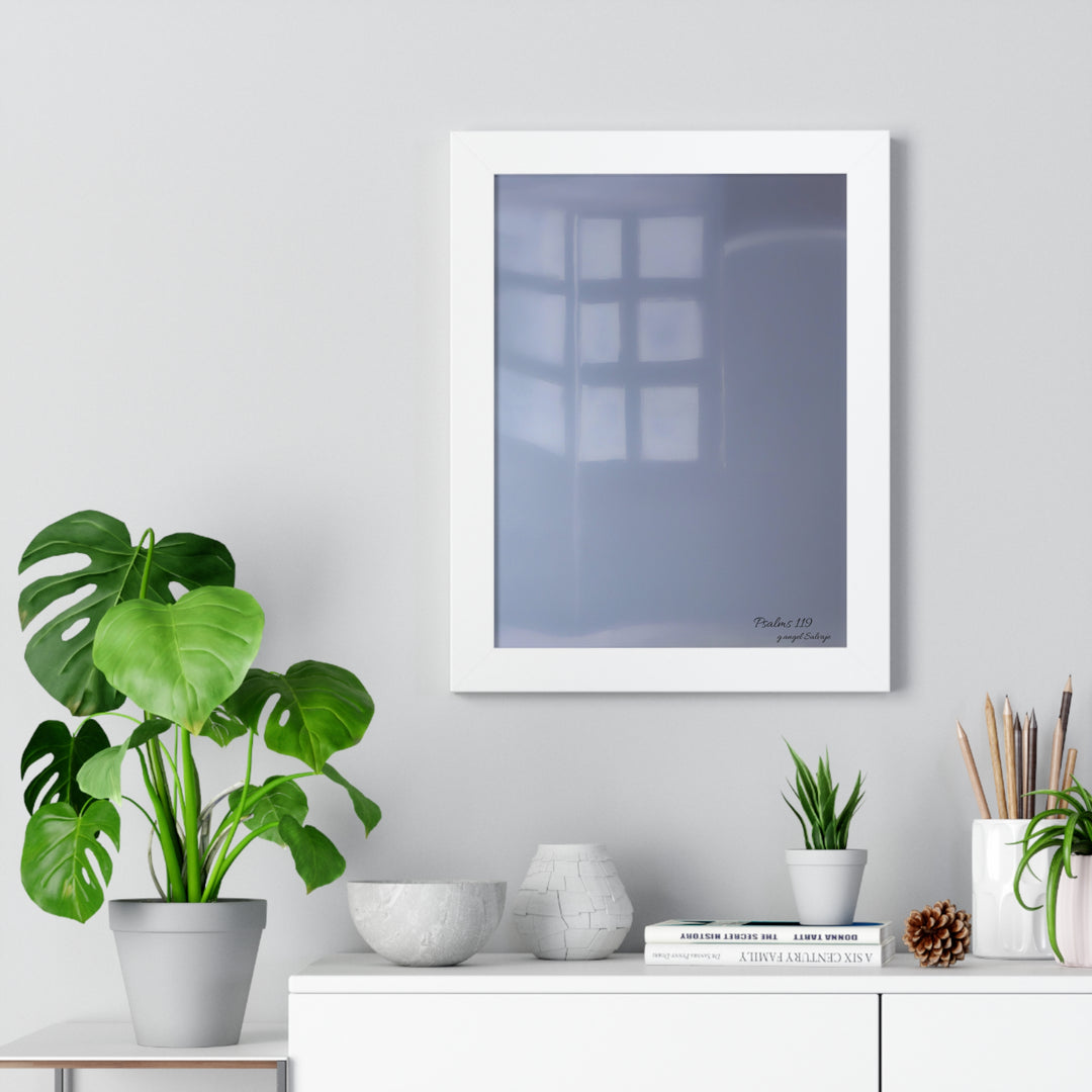 Psalms 119 Framed Vertical Poster