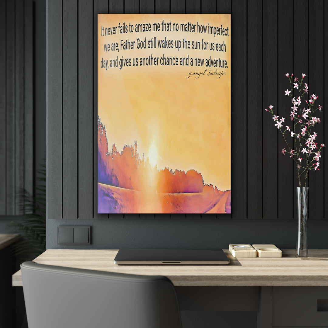God wakes the sun Acrylic Prints