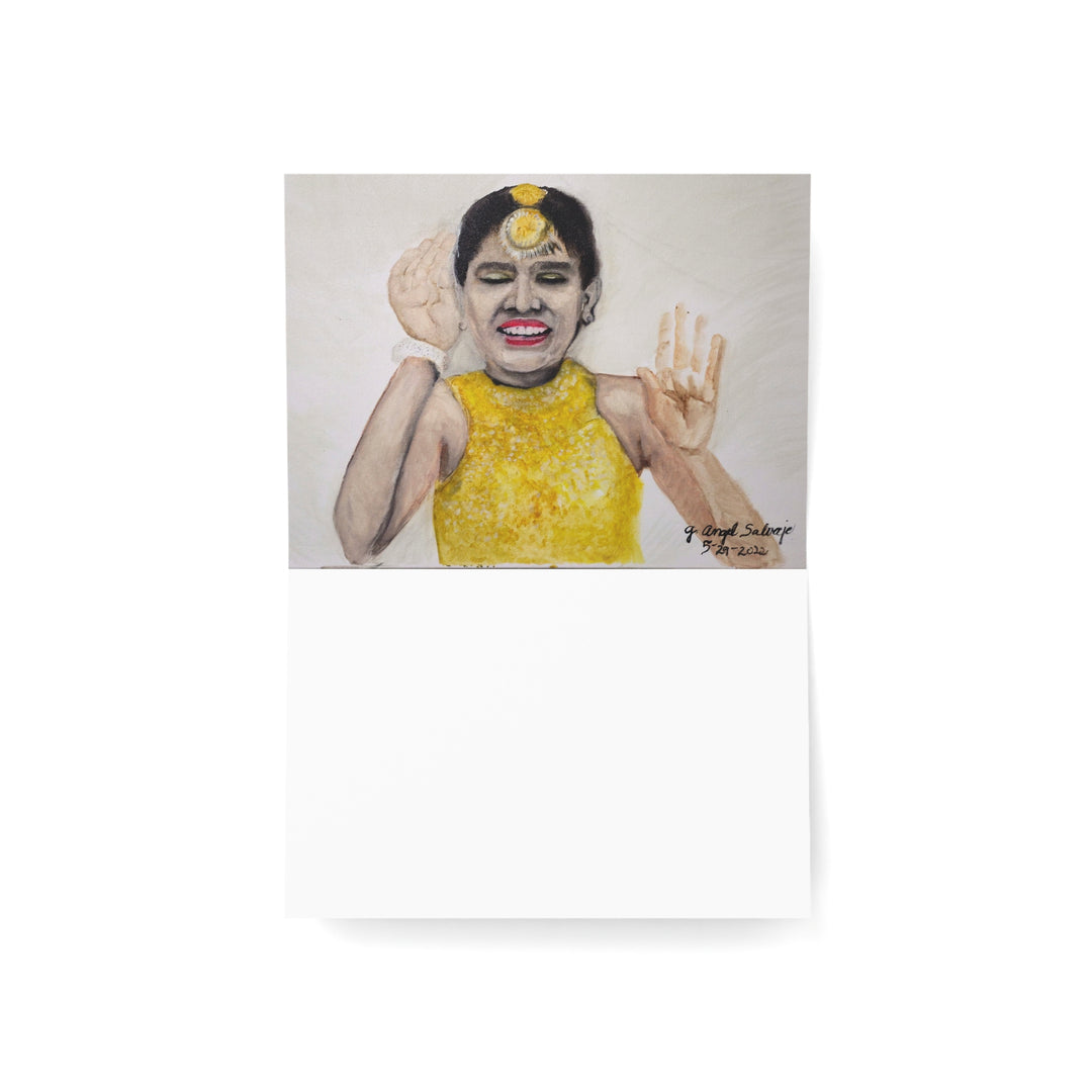 Celebrating Life with Dancing in the Streets Greeting Cards - Handcrafted Designs for All Occasions - Set of 1, 10, 30, 50