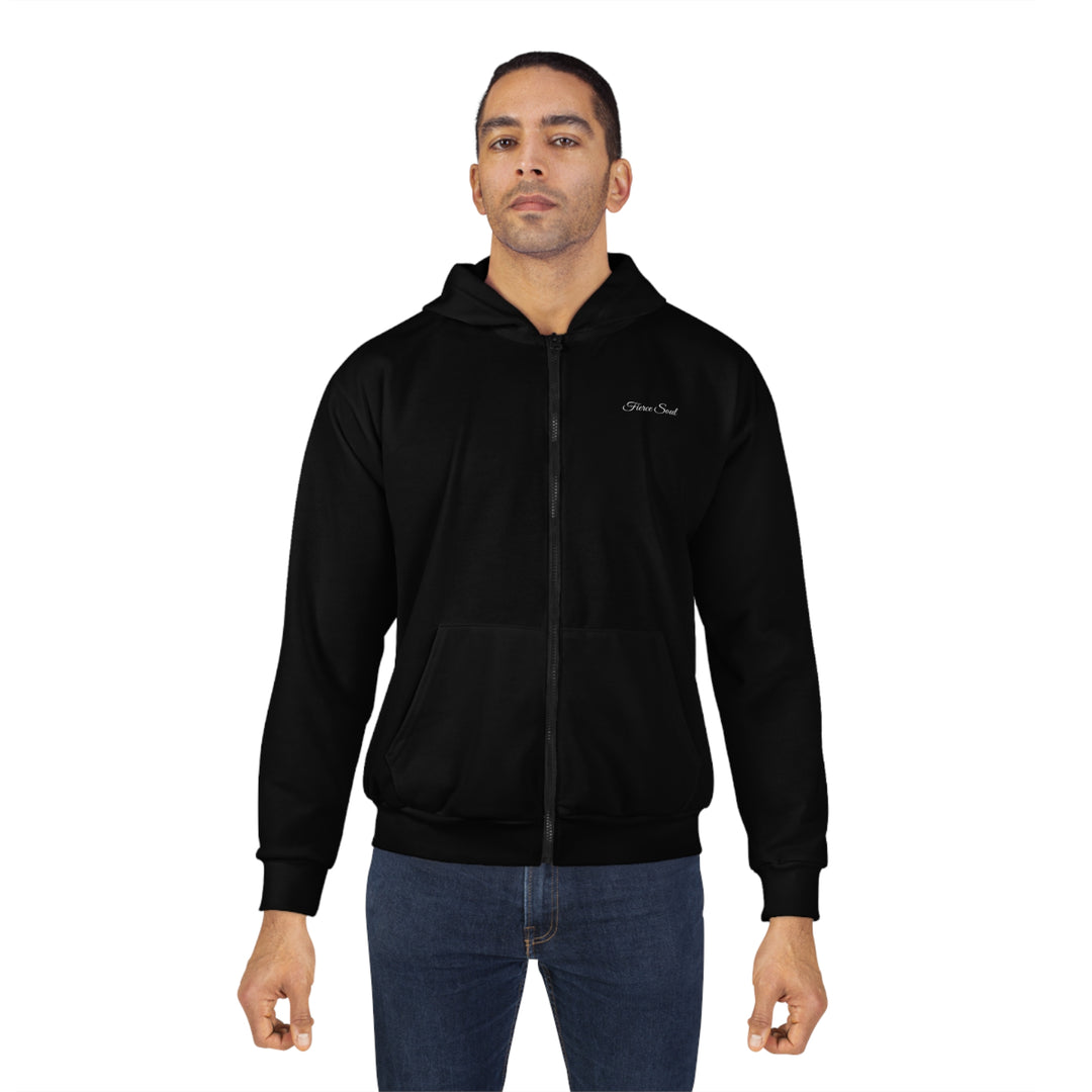 Fierce Soul Black Cat Zip Hoodie