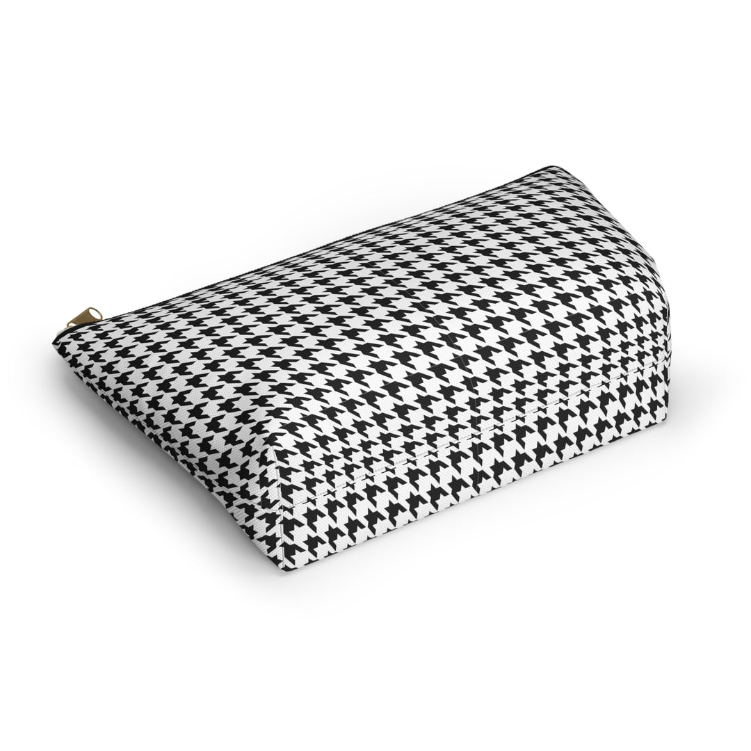 Hound's Tooth Accessory Pouch w T-bottom