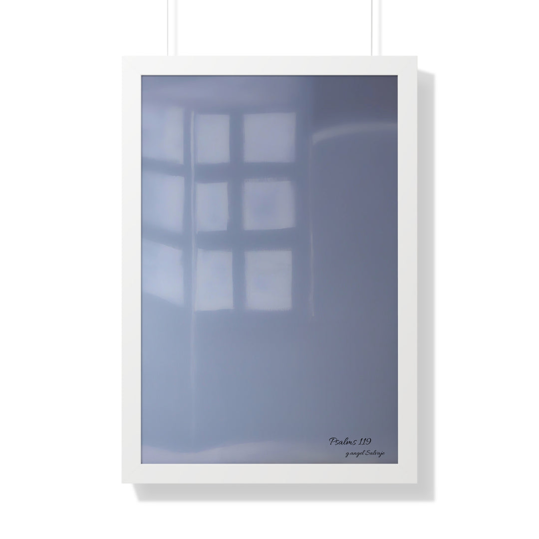 Psalms 119 Framed Vertical Poster