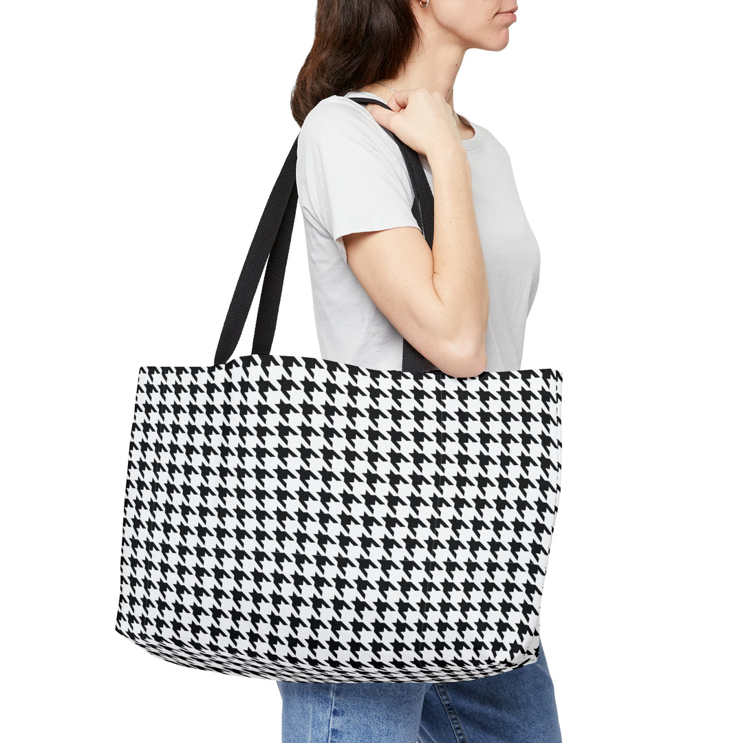 Hound's tooth Weekender Tote Bag