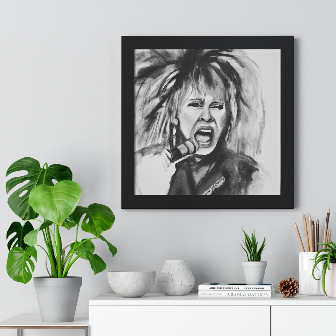 Tina Turner Framed Vertical Poster