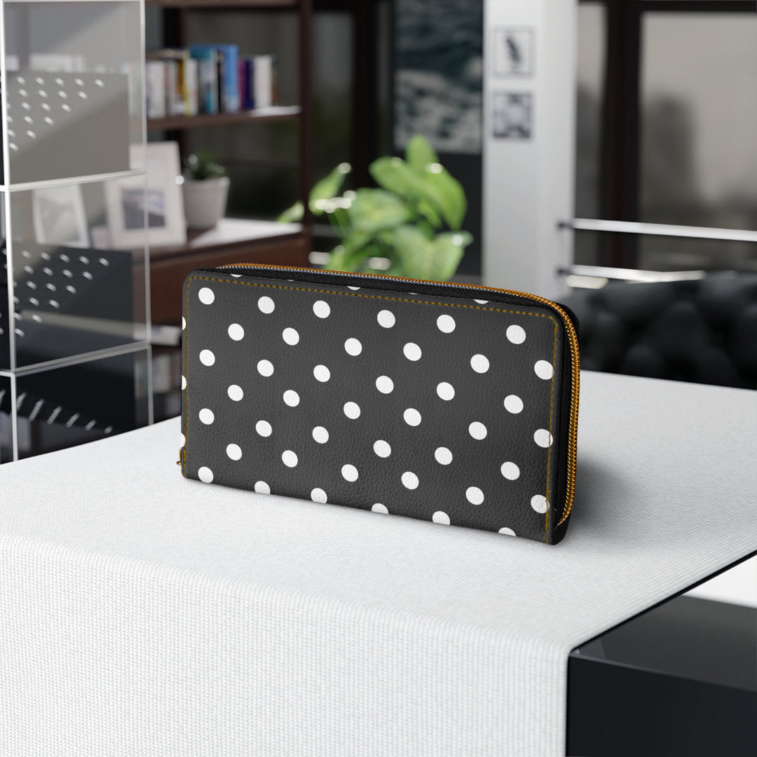 Polka dot Zipper Wallet