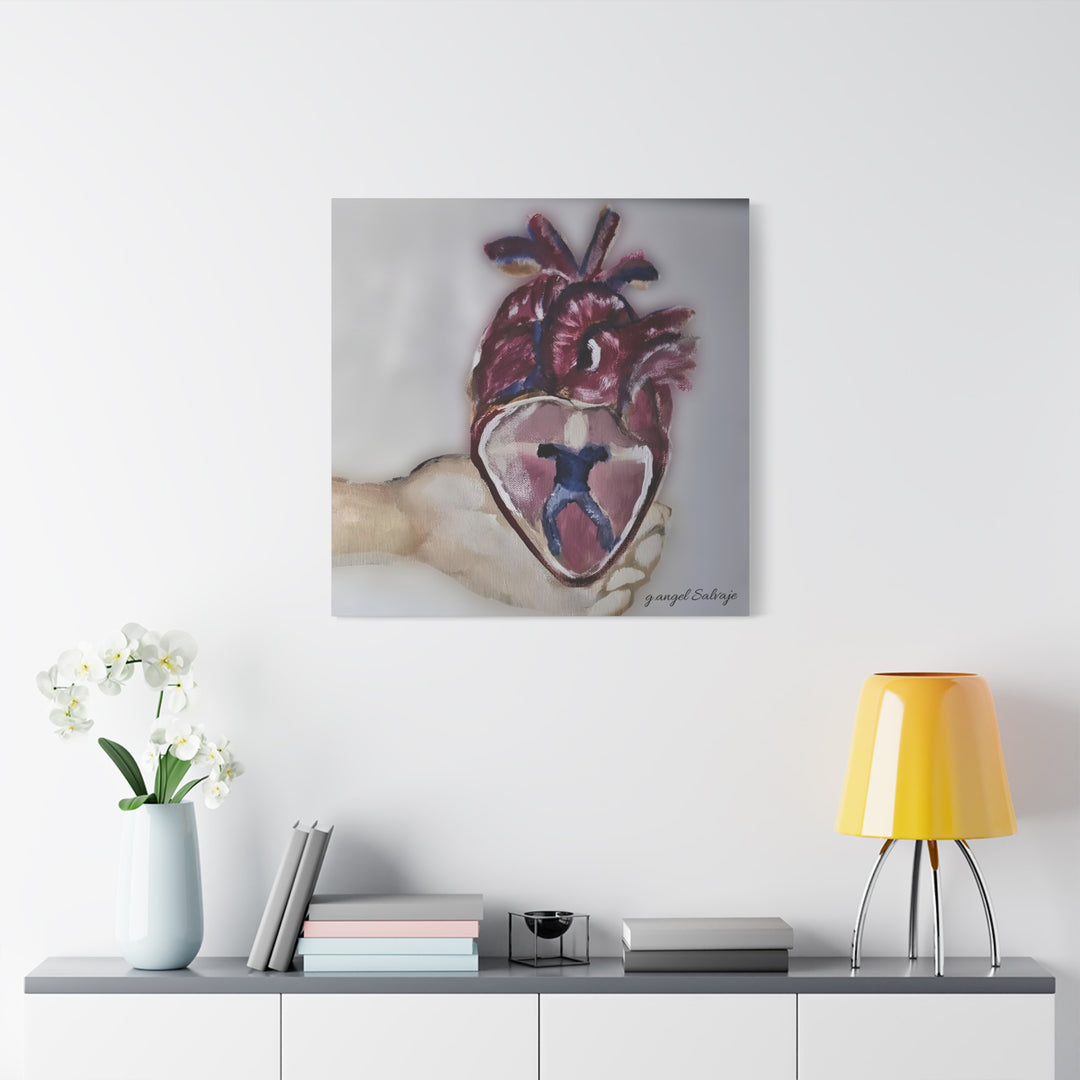 Canvas Print - Abiding Within:Extremely Whole Hearted Sleeves Painting by g angel Salvaje