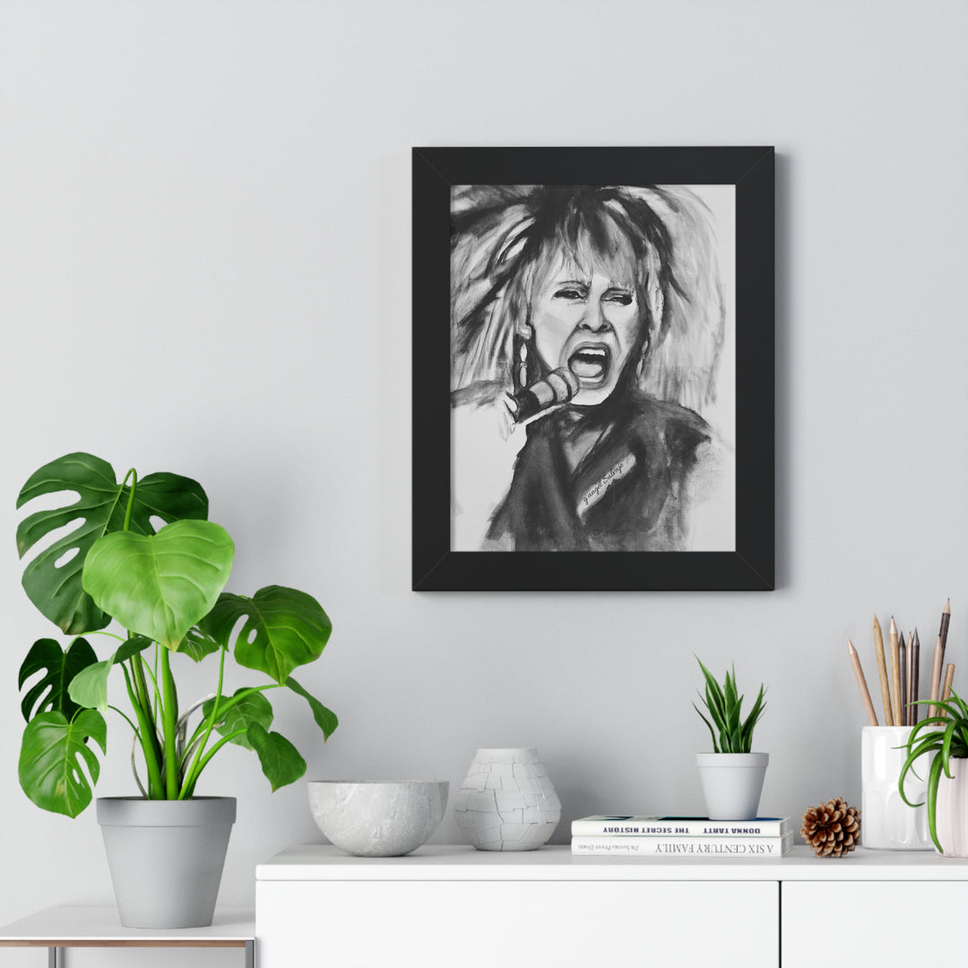 Tina Turner Framed Vertical Poster