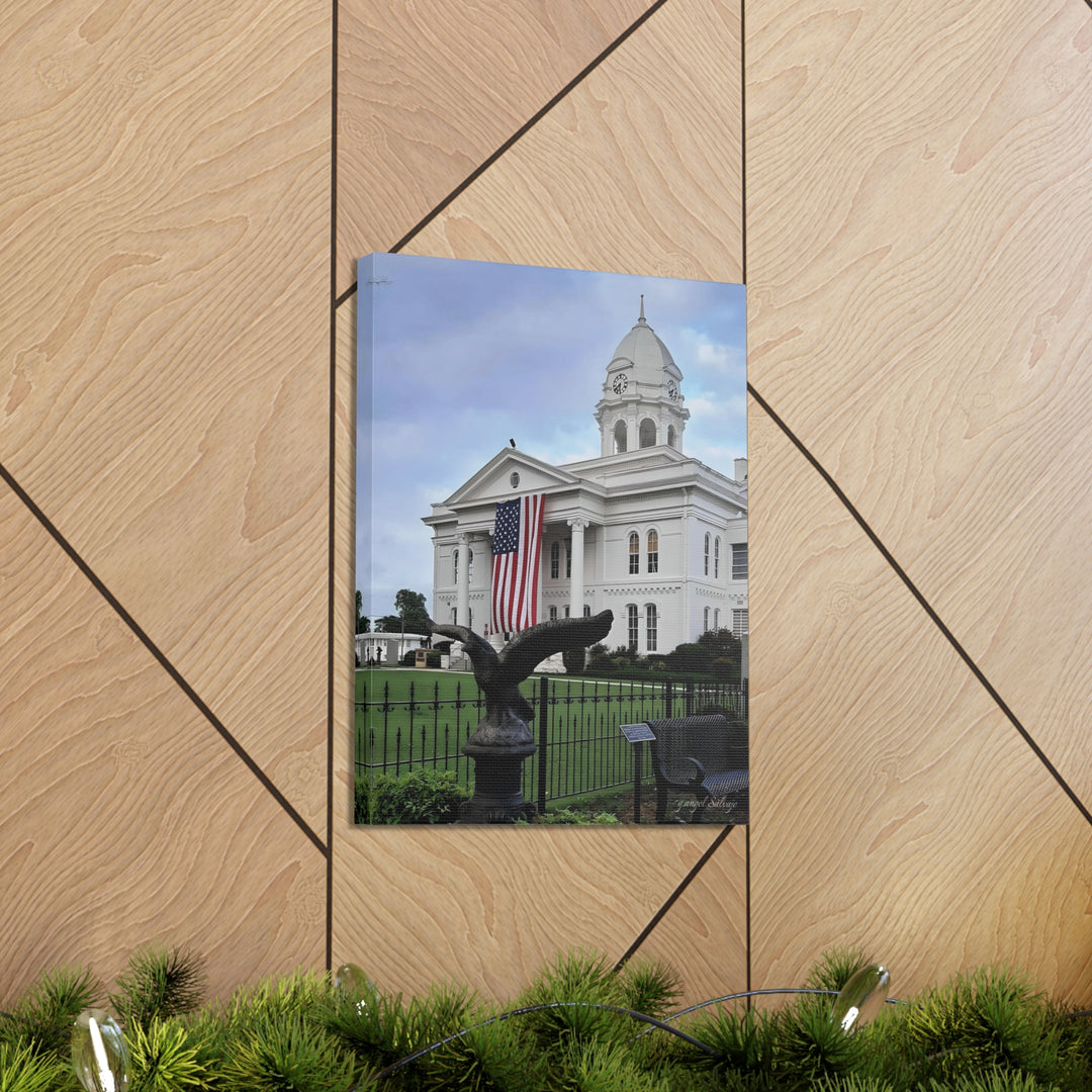 Colbert County Flag and Eagle Canvas Gallery Wraps