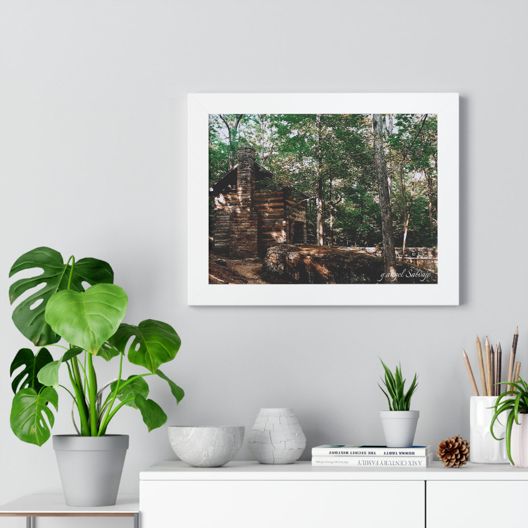 Just a Cabin in the Corner of Gloryland Framed Horizontal Poster